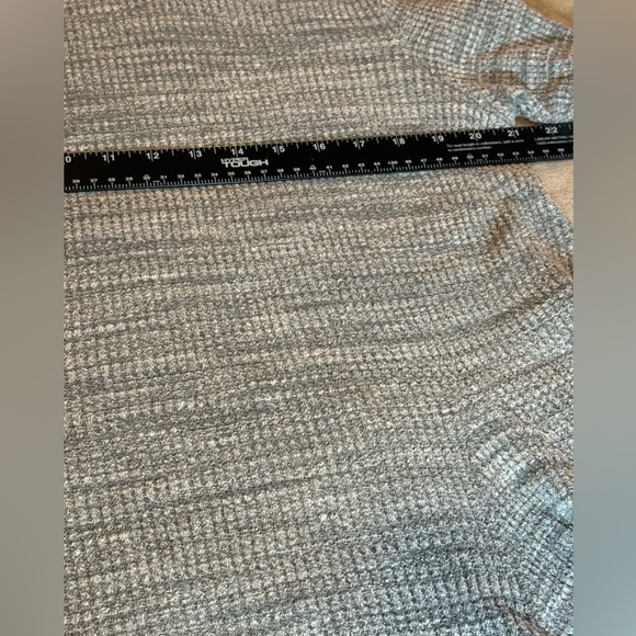 Anthropologie Winterscape Heather KnitCowl Neck Peplum Sweater Gray Knit Small - Picture 6 of 9